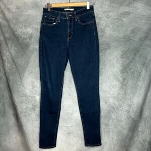 Levis 721 Jeans Pants Women 28 High Rise Skinny y2K Denim Cotton Western Casual